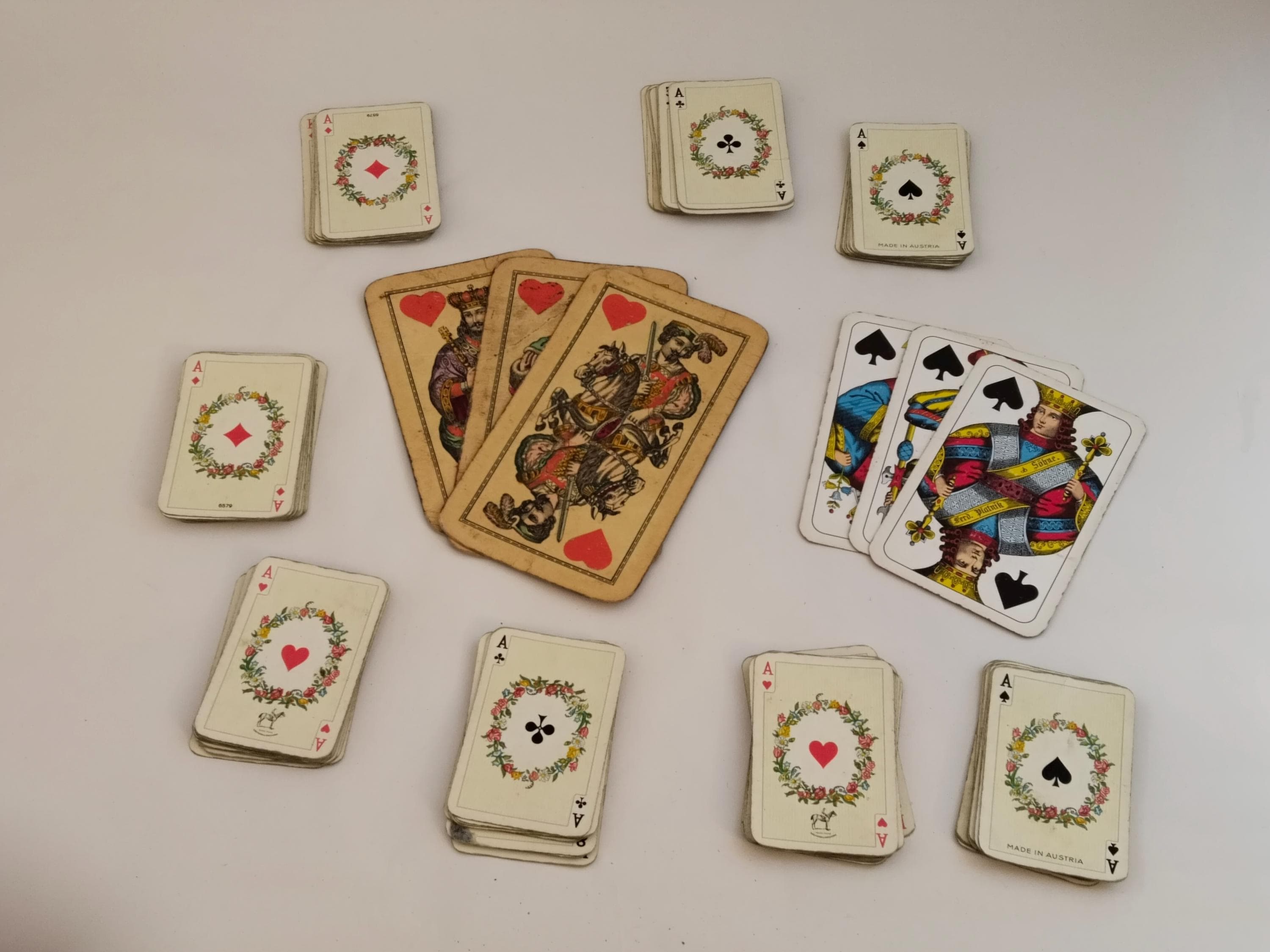 rare playing cards for sale Antique Miniature Card Game by Piatnik, Rare Playing Cards From the 1940s,  Vintage Skat Cards, Gift for Collectors