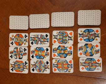 93 枚のカード アンティーク 1800 年代 ドイツ リトグラフ プチ