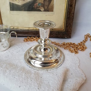 German vintage silver-plated candle holder