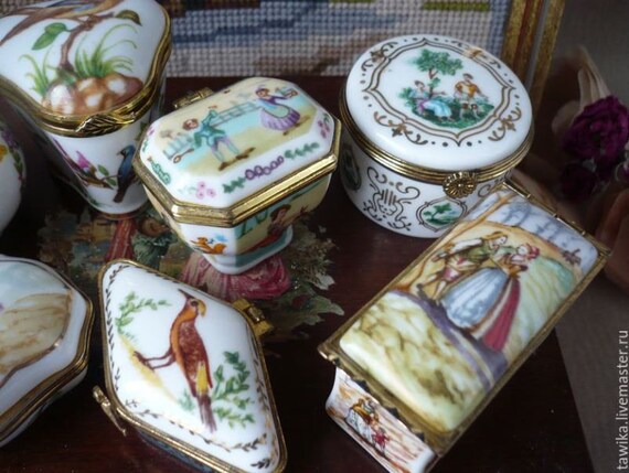 Porzellandose Del Prado aus England, Antik, Vintage