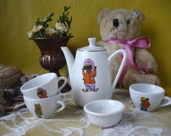 Tea or coffee doll service, porcelain, vintage, Germany