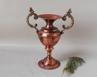 銅製花瓶 トルコ製銅製花瓶 100%純銅製花瓶 - Etsy 日本