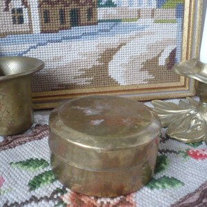 Old brass box from Austria, vintage