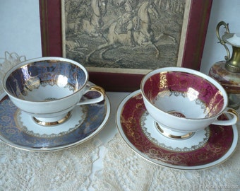 Theeservies porselein, vintage