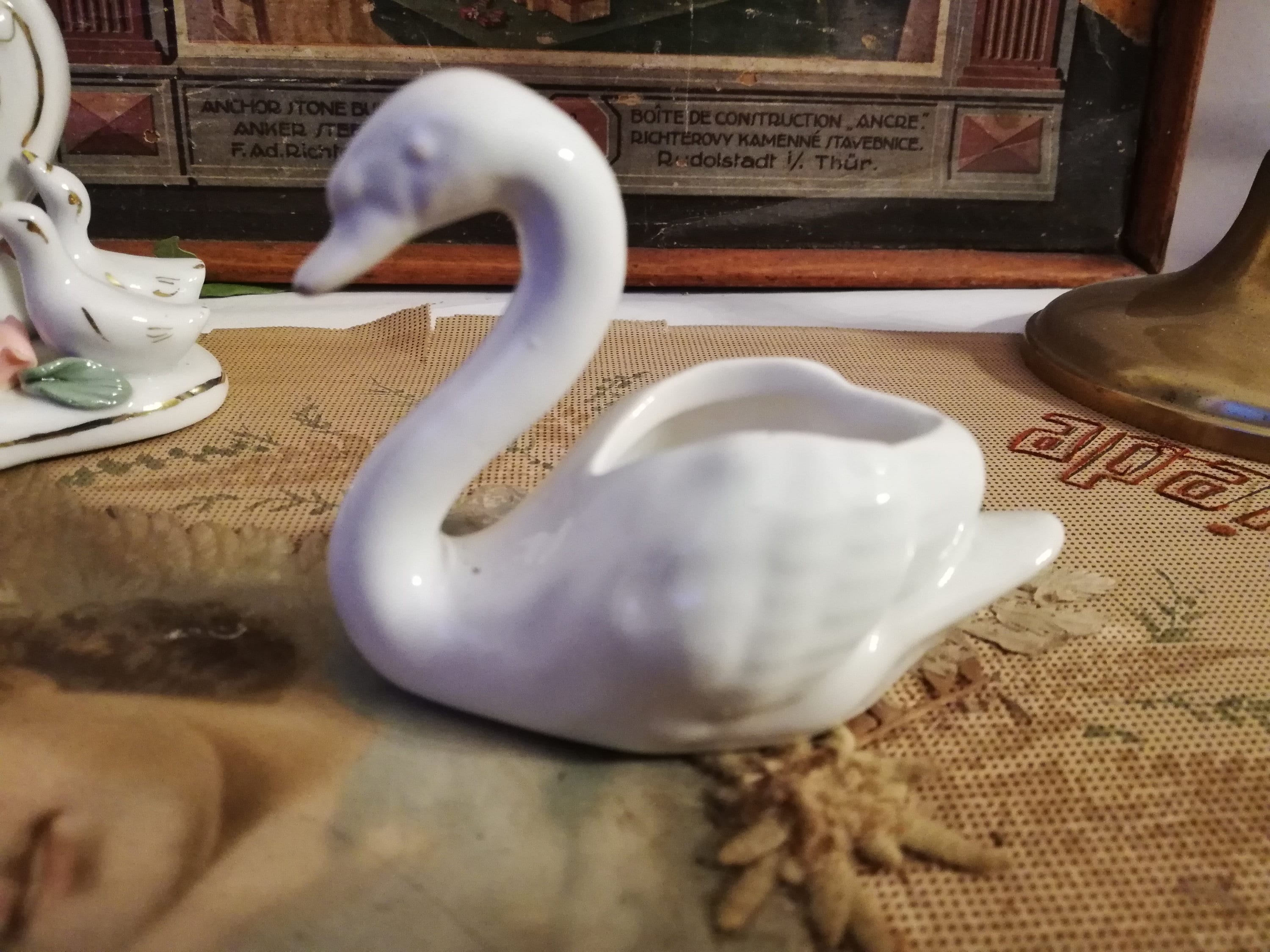 Mini Swan Made of Porcelain, Austria, Vintage - Etsy