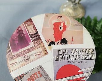 Wunderschöne Vintage, alte Blechdose, Dose, Keksdose - WOMAN FOREVE - 80er Jahre