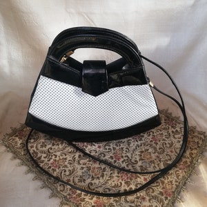 Retro designer handbag in rockabilly style.