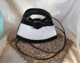 Retro designer handbag in rockabilly style.