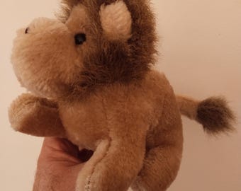 1990 年代のヴィンテージ ライオンのぬいぐるみ – 柔らかいライオンの