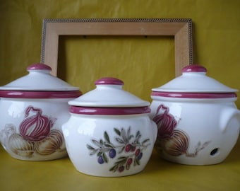 Ceramic / porcelain spice pots, vintage, Austria