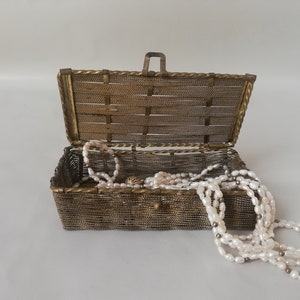 Handmade brass box for storing jewelry, coins and more - vintage gift idea