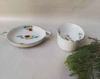 Bols de service en porcelaine peints à la main, bols en porcelaine pour la décoration de la maison, décoration florale pour bols de service