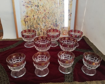 Set of wine and shot glasses. Vintage from Austria