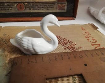Mini Swan Made of Porcelain, Austria, Vintage - Etsy