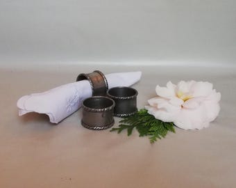 陶器製 ナプキンスタンド 花柄 レトロ ヴィンテージのピューター製ナプキンホルダー、花柄装飾、1930年代、高