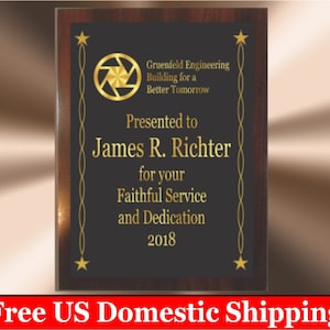 Personalized Award Plaque Painted Wrench Personalize Etsy Personalized Award Plaque Painted Wrench Personalize Etsy