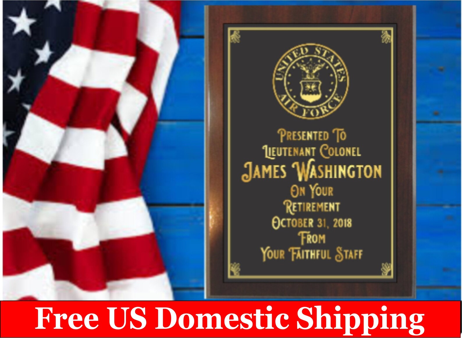 Custom Award Plaque Personalized Plaque Personalized Gift Etsy