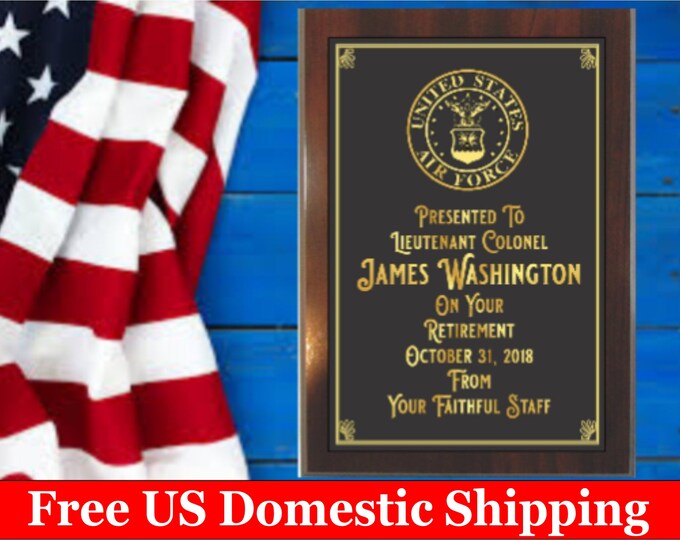 Custom Award Plaque Personalized Plaque Personalized Gift Etsy