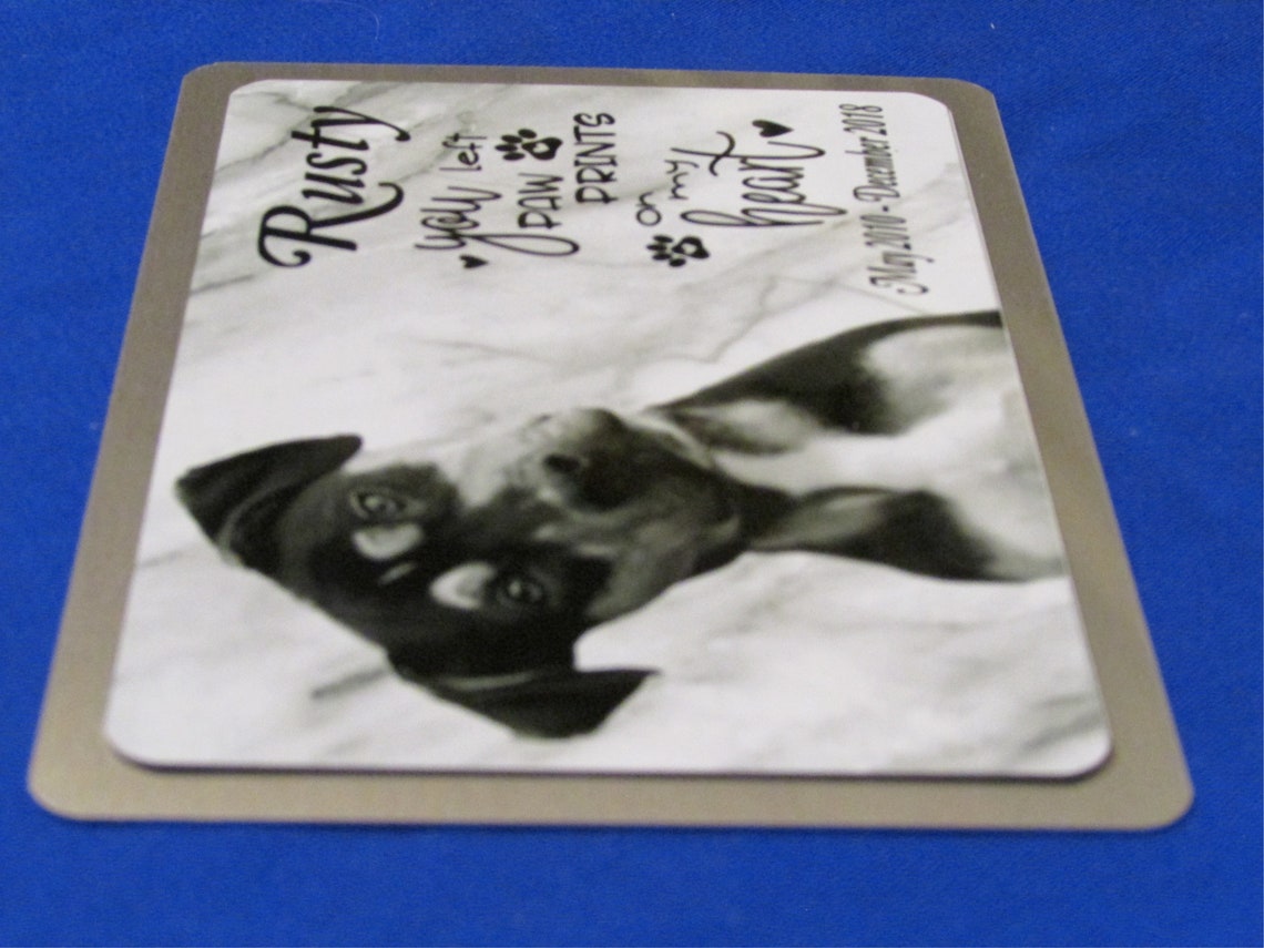 Pet Memorial Plaque Pet Memorial Engraved Plate Memorial Etsy