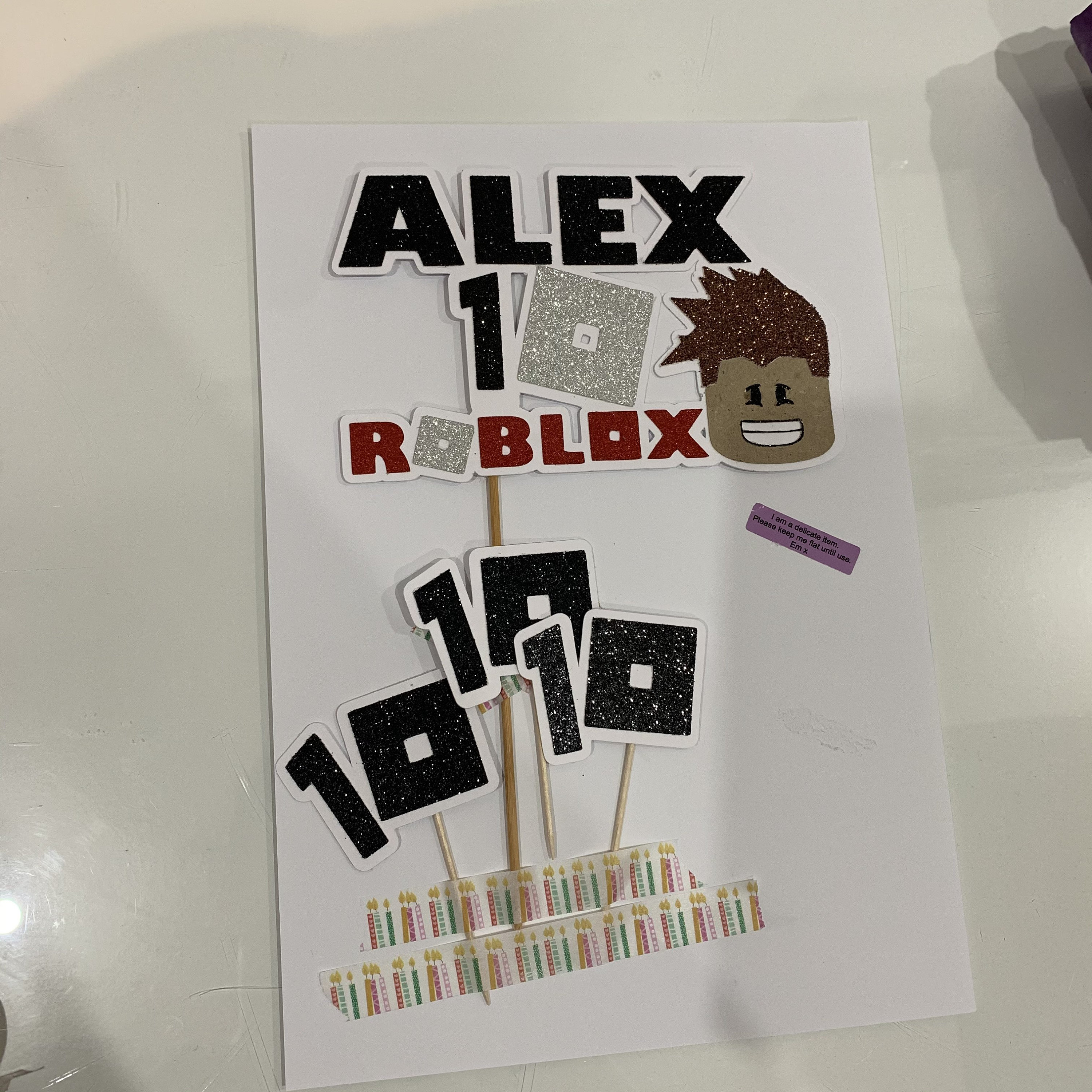 Roblox cake topper and matching cupcake toppers. Roblox boy | Etsy