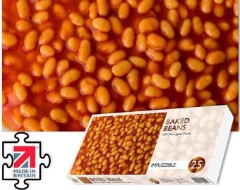 Hardest Jigsaw Puzzle  Baked Beans Impuzzible 1000 Piece Jigsaw Puzzle -66cm X 50cm For Adults And Teens Funny Gift, Challenging Puzzle