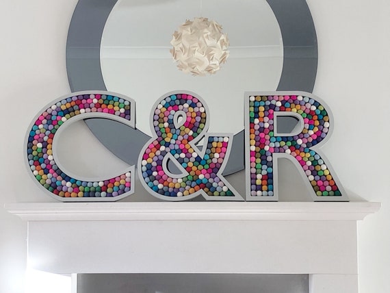 personalised wooden letters for nursery