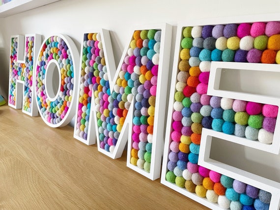 Buik schaduw Ellendig Grote PLAY/LOVE/HOME houten letters. Vierletterwoord. - Etsy Nederland