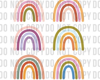 cute rainbow repetition design - EPS + PNG File