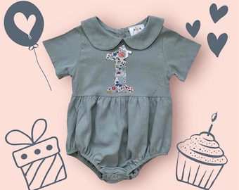 Liberty Betsy Birthday Romper