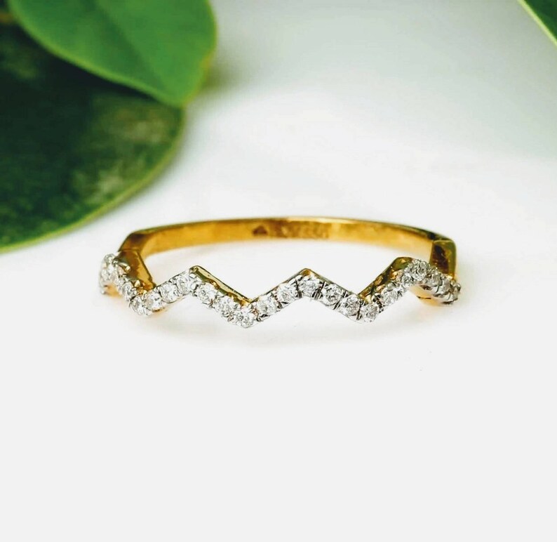 Diamond band stylish 14kt gold Geniune diamond