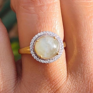 5 carat chrysoberyl cats eyes  ring, genuine cats eye engagement ring cats eyes gold ring cats eyes chrysoberyl halo ring, cat eye gold ring