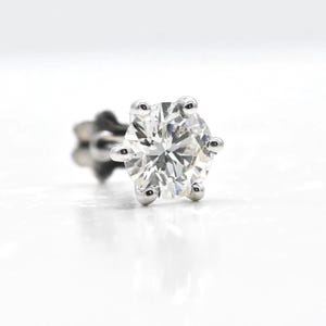 Diamond Labret Conch & Daith Post – Natural Solitaire Diamond Nose Pin, Helix and Tragus Screw Back by Certified Shirish Sparkle Gems