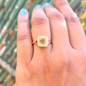 Yellow sapphire ring | Yellow sapphire solid gold ring | Ceylon yellow sapphire ring | sapphire solid gold ring | sapphire solid gold ring