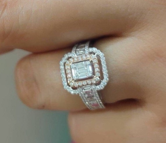 Diamond Engagement Ring – Real Genuine Australian Diamond Wedding Ring for Women, Real Diamond Ring - Shirish Sparkle Gems
