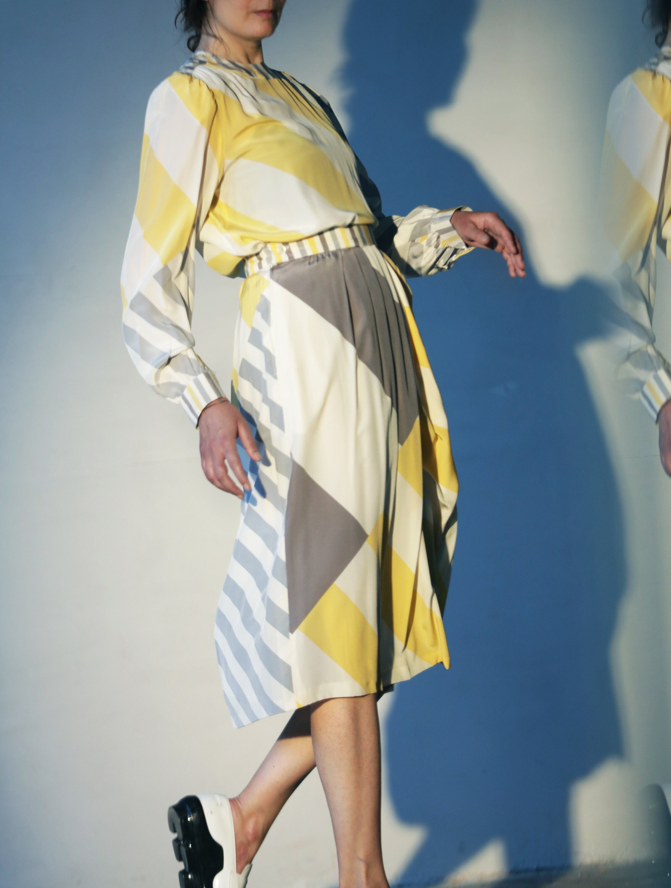 1980s silk skirt