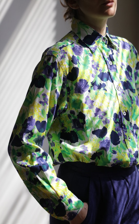 Celine Vintage 80s cotton blouse
