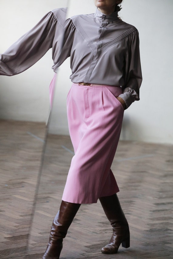 Celine vintage 1980s wool skirt
