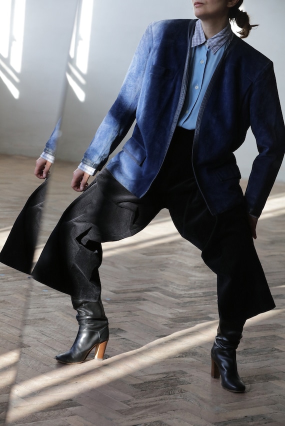 Celine vintage 1970s suede jacket