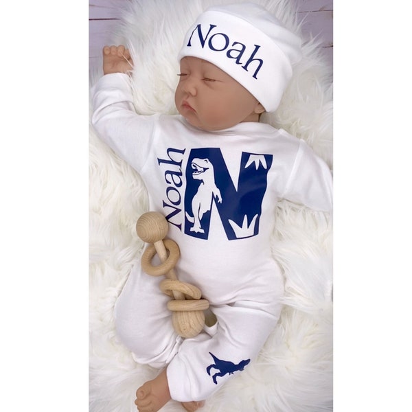 Baby Boy Outfit, Coming Home Outfit, Custom, Handmade, Personalized Newborn, Babyshower Gift, Newborn Clothing Set, Outfits With Hats