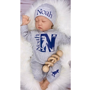 Baby Boy Outfit, Coming Home Outfit, Custom, Handmade, Personalized Newborn, Babyshower Gift, Newborn Clothing Set, Outfits With Hats