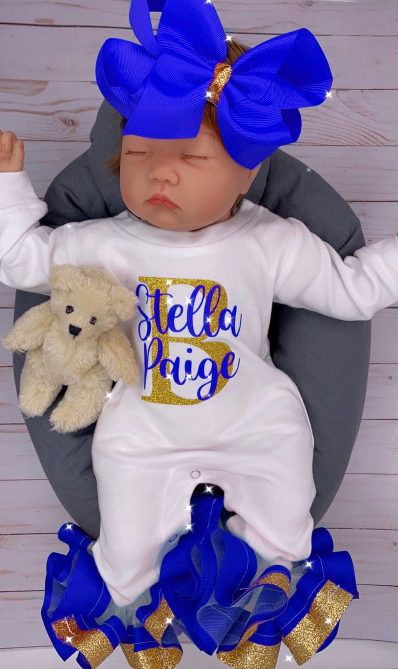 Baby Girl Outfit Coming Home Outfit Custom Handmade Etsy