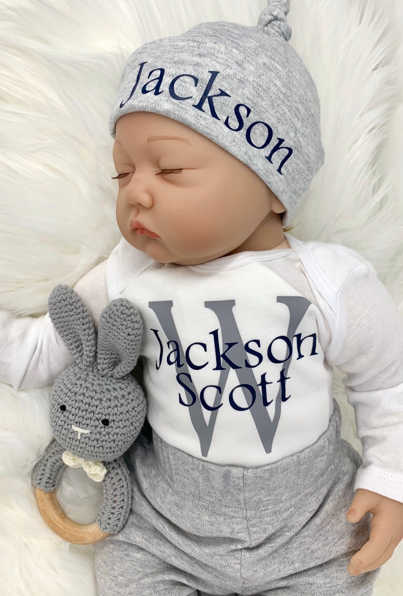 Baby Boy Outfit Coming Home Outfit Custom Handmade Etsy