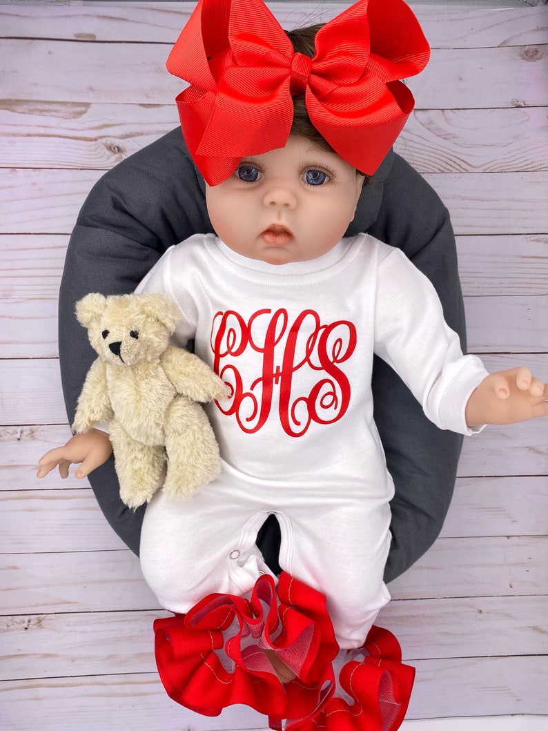 Baby Girl Outfit Coming Home Outfit Custom Handmade Etsy