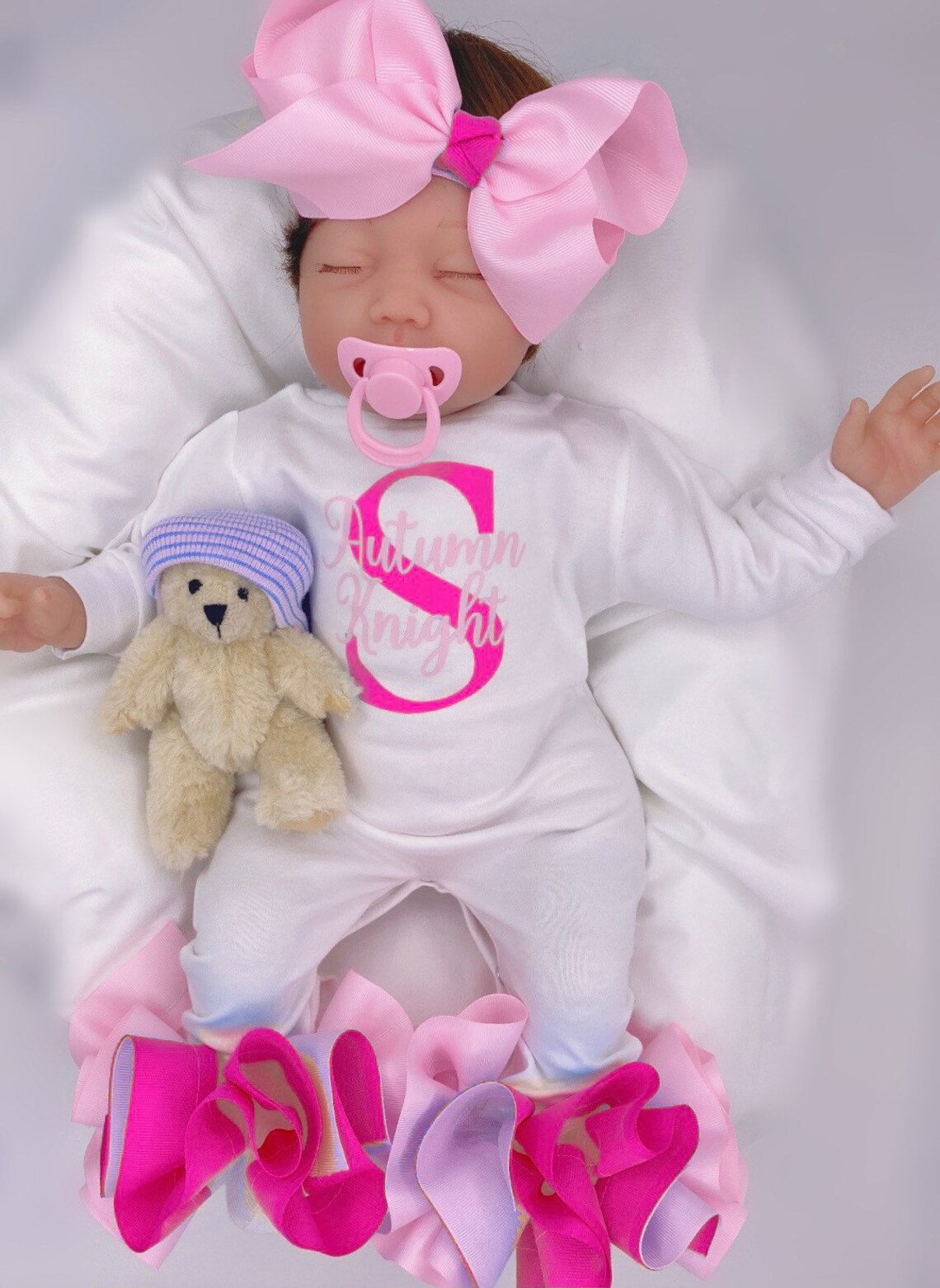 Baby Girl Outfit Coming Home Outfit Custom Handmade Etsy