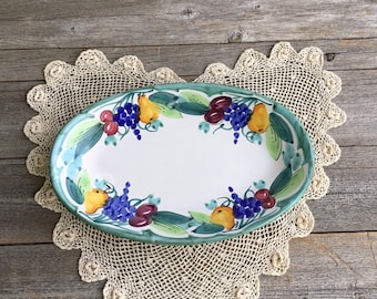 Vintage MARKETPLACE Toscana Verde Italian Platter Made in Italy Italian Kitchen Decor Vintage MARKETPLACE Toscana Verde Italian Platter Made in Italy Italian Kitchen Decor
