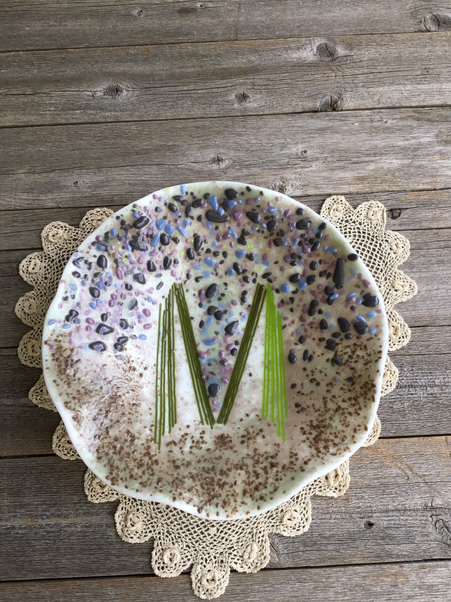 A Beautiful Abstract Bowl Console Table Bowl Collectable C11 Etsy