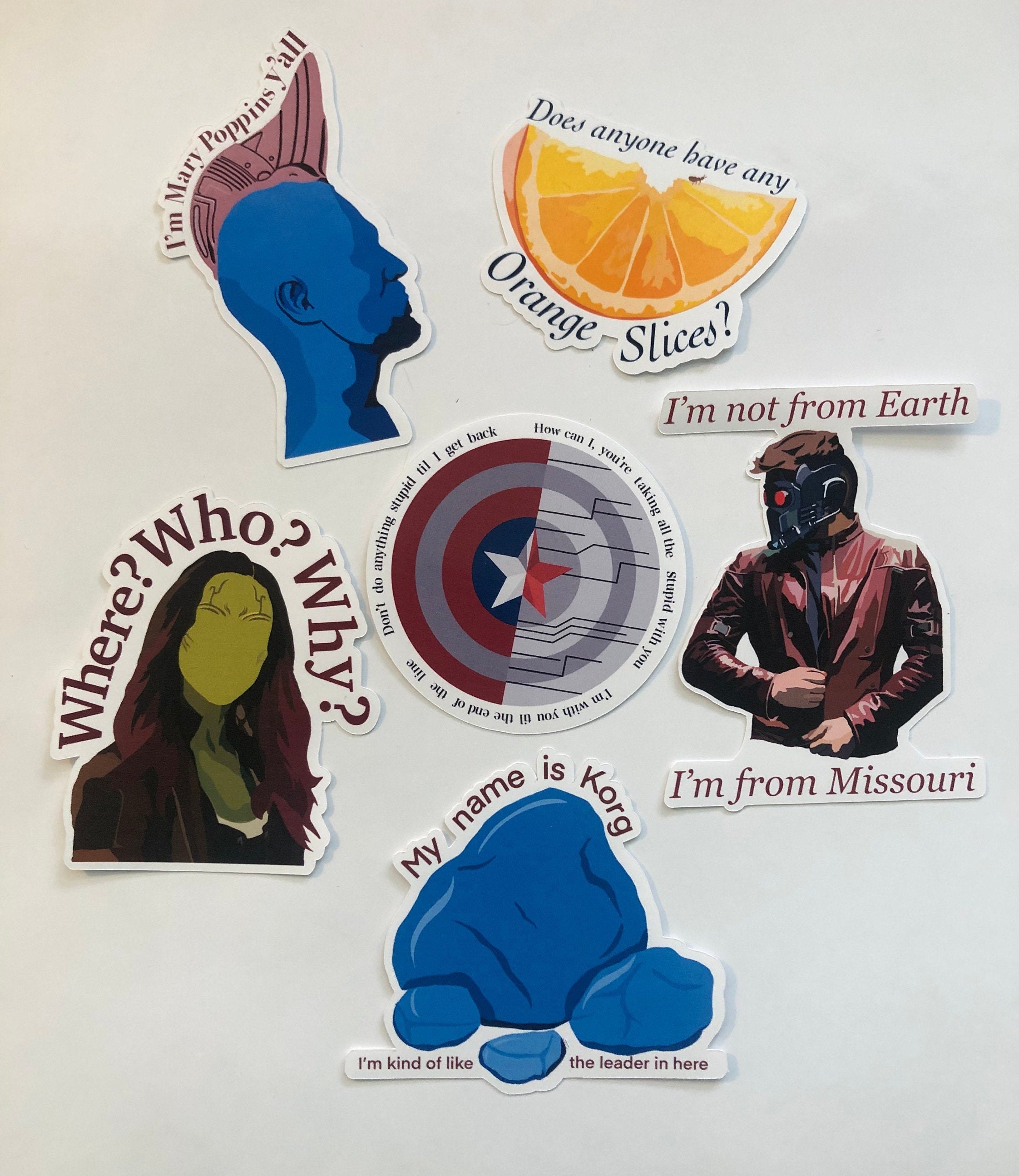 Stickers / Marvel Quotes