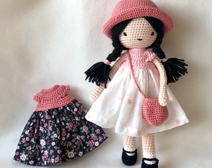 Small doll 30 cm with clothes - Handmade by Omanel