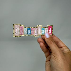 Disneyland Sign Patch: Stick-On, Iron-On, or Sew-On
