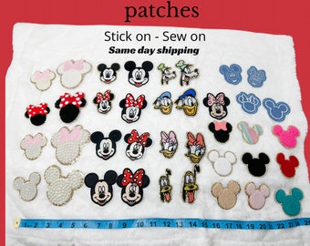 Disney character patches - stick on patches - Stoney clover lane dupes - Mickey Mouse and friends patches - mouse ears - denim jacket patch